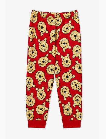 Ensemble de pyjama winnie l'ourson en coton à manches courtes pour fille penti