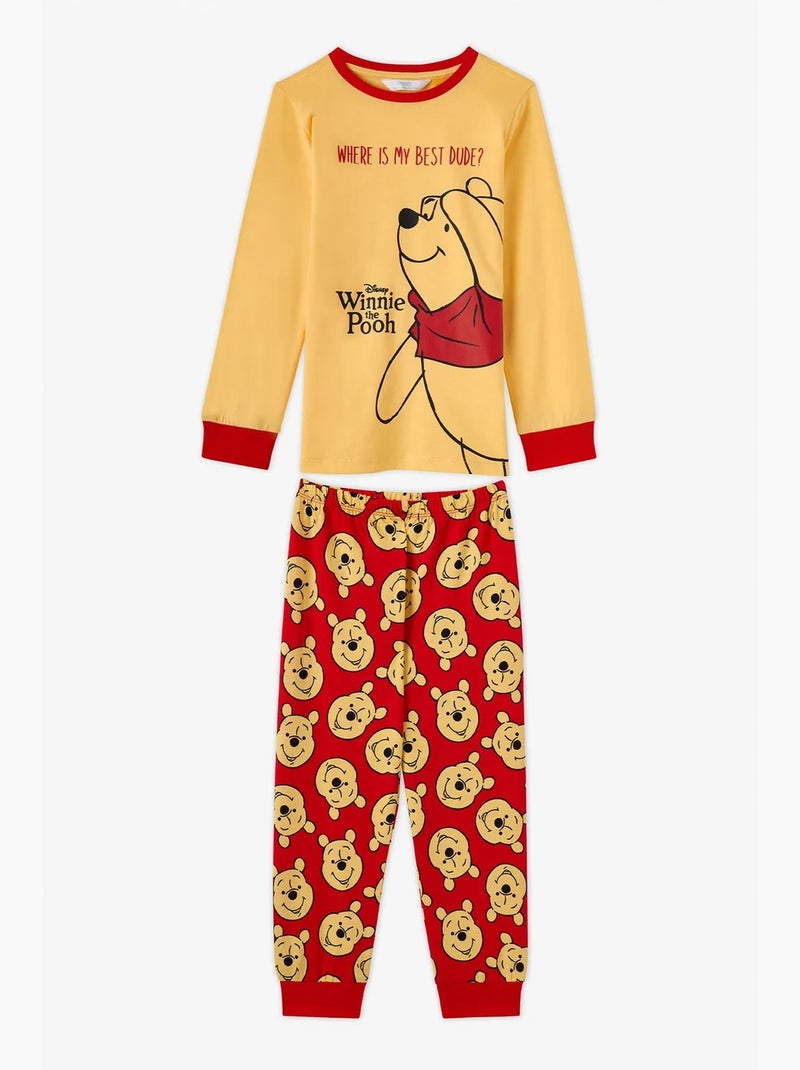 Ensemble de pyjama winnie l'ourson en coton à manches courtes pour fille penti Ambre - Kiabi