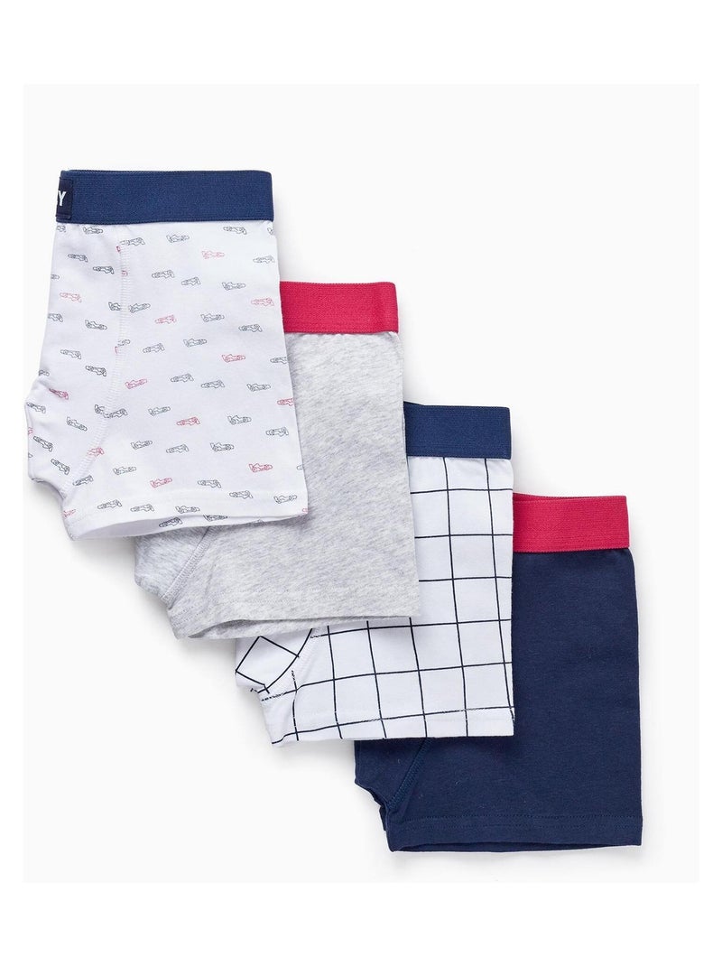Ensemble de quatre boxers essential line 'Zippy' Multicolore - Kiabi