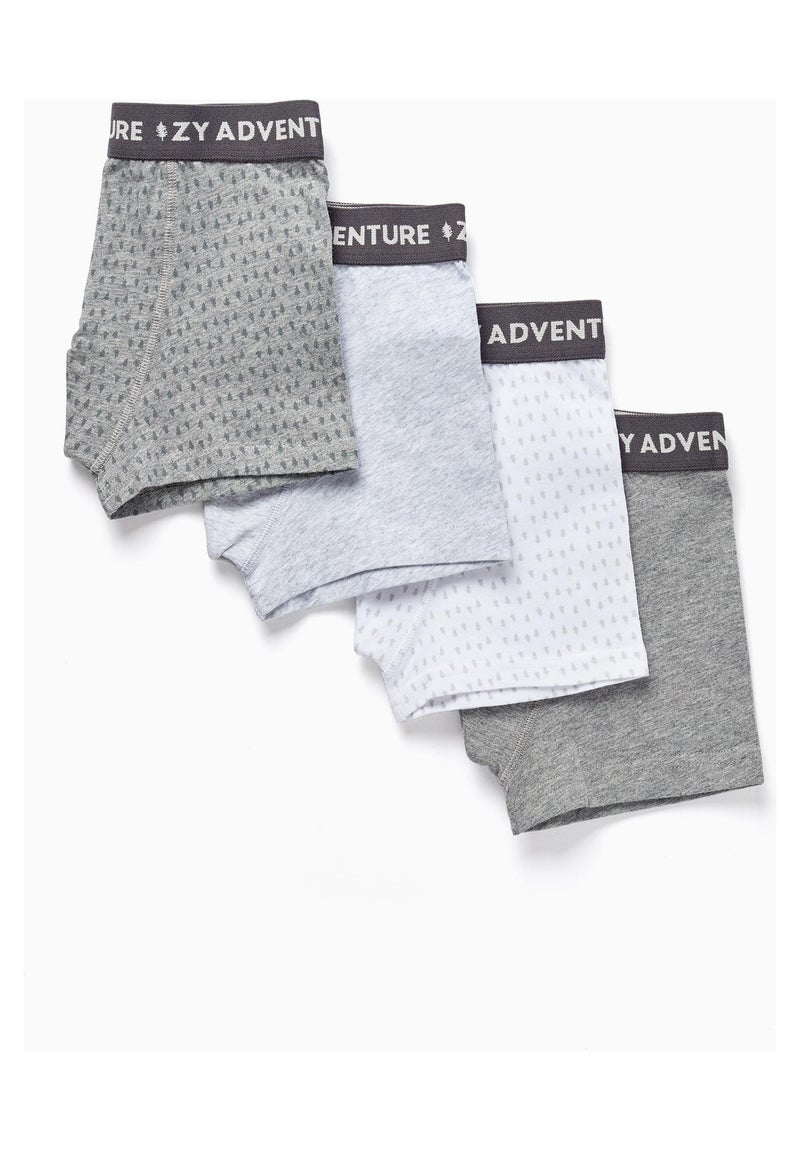 Ensemble de quatre boxers pour garçon manches courtes ESSENTIALS LINE Multicolore - Kiabi