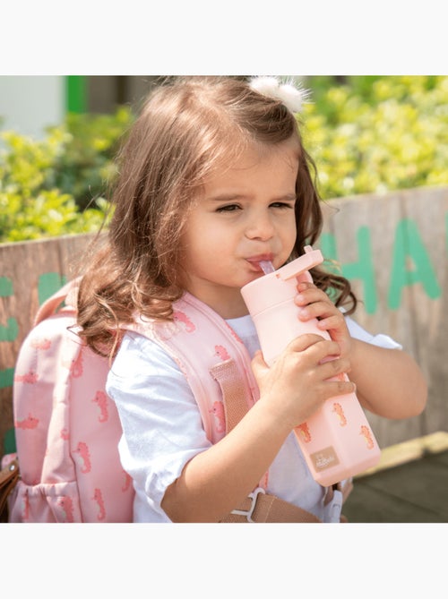 Ensemble de rentrée – Sac à dos en matière recyclée & gourde souple assortie (3-6 ans) -  Hippocampe - Kiabi