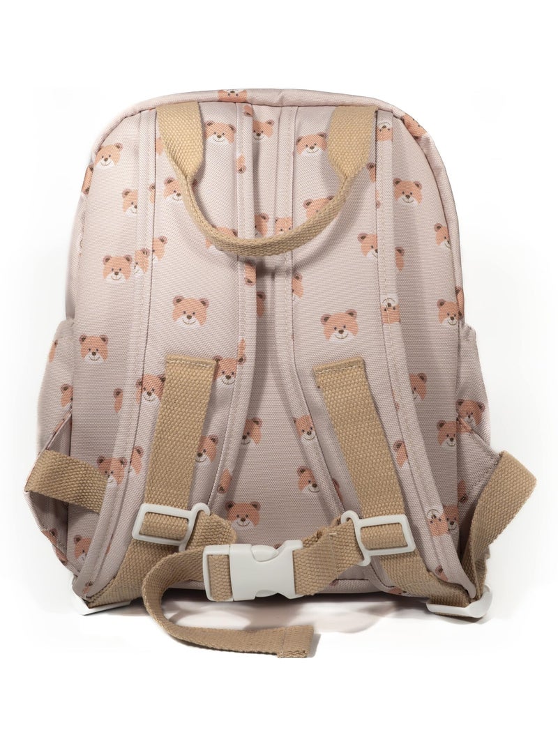 Ensemble de rentrée – Sac à dos en matière recyclée & gourde souple assortie (3-6 ans) -  Ours Beige - Kiabi