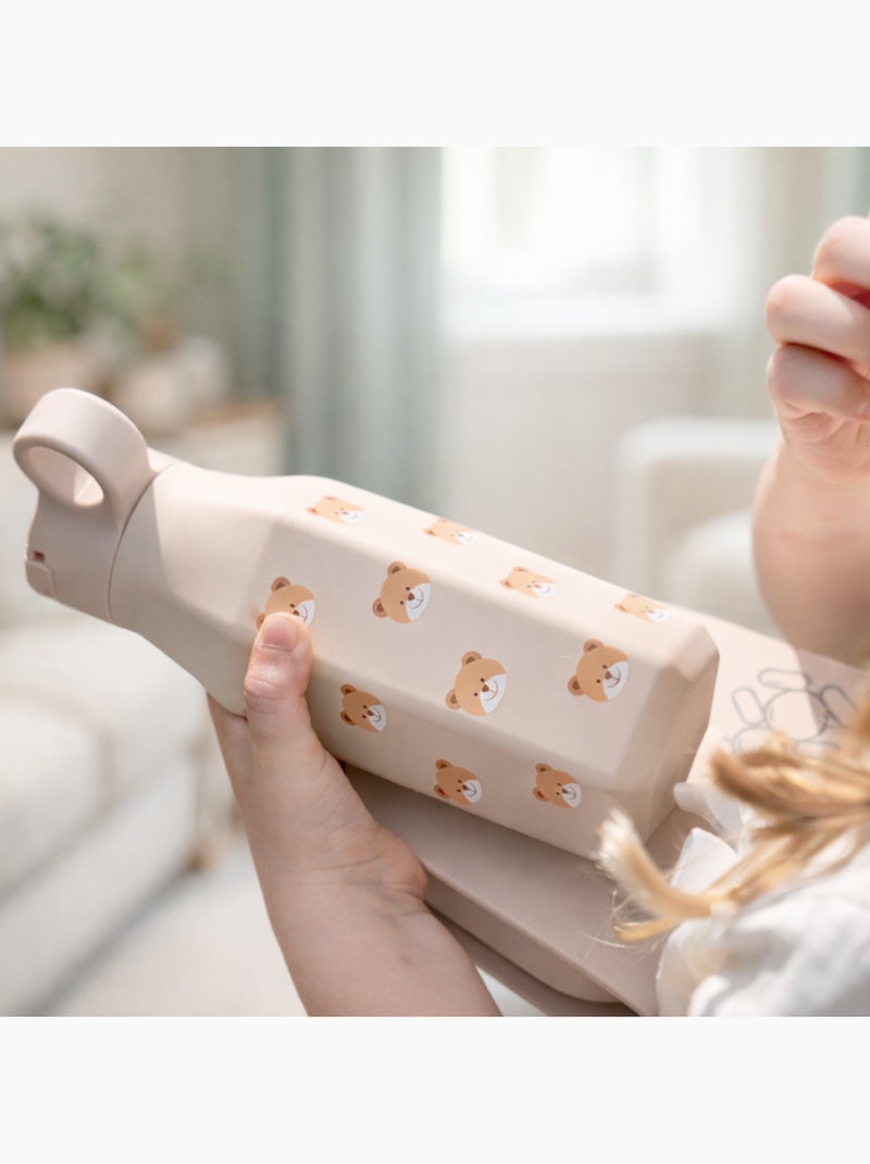 Ensemble de rentrée – Sac à dos en matière recyclée & gourde souple assortie (3-6 ans) -  Ours Beige - Kiabi