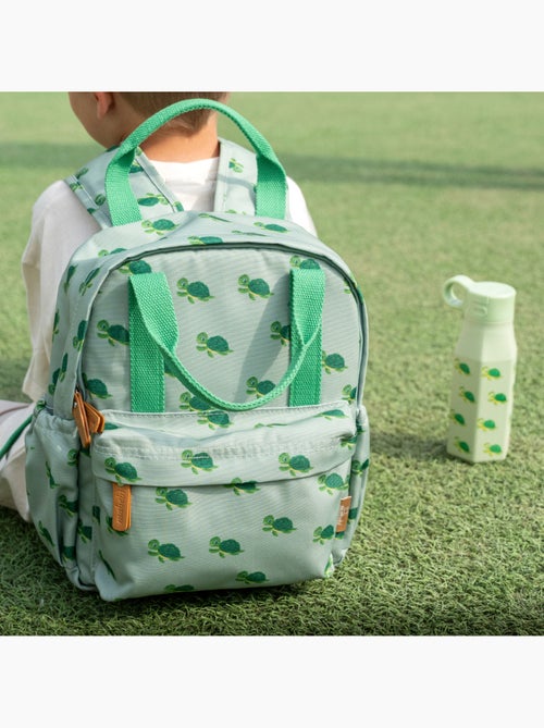 Ensemble de rentrée – Sac à dos en matière recyclée & gourde souple assortie (3-6 ans) -  Tortue - Kiabi