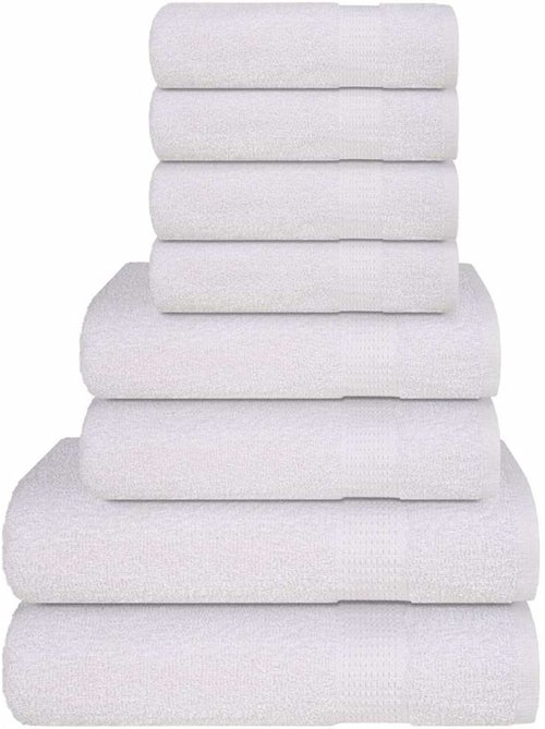 Ensemble de serviettes éponge coton frogn 8 pièces 360 g/m² - vidaxl - Kiabi Ensemble de serviettes éponge coton frogn 8 pièces 360 g/m² - vidaxl - Kiabi