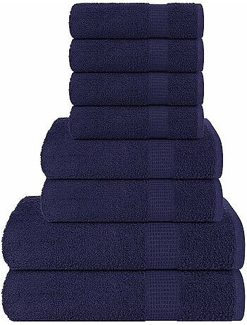 Ensemble de serviettes éponge coton frogn 8 pièces 360 g/m² - vidaxl