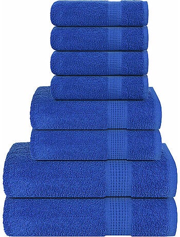 Ensemble de serviettes éponge coton frogn 8 pièces 360 g/m² - vidaxl