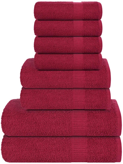 Ensemble de serviettes éponge coton frogn 8 pièces 360 g/m² - vidaxl - Kiabi Ensemble de serviettes éponge coton frogn 8 pièces 360 g/m² - vidaxl - Kiabi