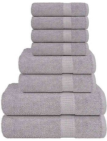 Ensemble de serviettes éponge coton frogn 8 pièces 360 g/m² - vidaxl