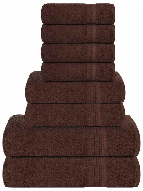Ensemble de serviettes éponge coton frogn 8 pièces 360 g/m² - vidaxl - Kiabi Ensemble de serviettes éponge coton frogn 8 pièces 360 g/m² - vidaxl - Kiabi