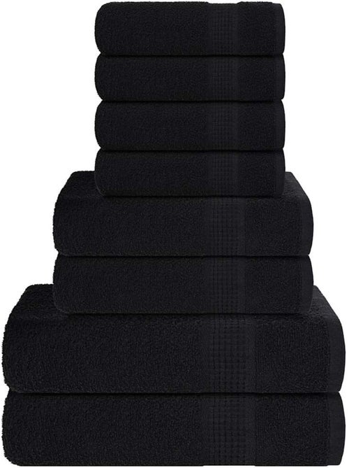 Ensemble de serviettes éponge coton frogn 8 pièces 360 g/m² - vidaxl - Kiabi Ensemble de serviettes éponge coton frogn 8 pièces 360 g/m² - vidaxl - Kiabi