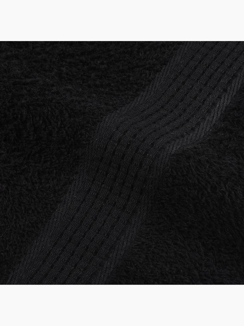 Ensemble de serviettes éponge coton frogn 8 pièces 360 g/m² - vidaxl Noir - Kiabi