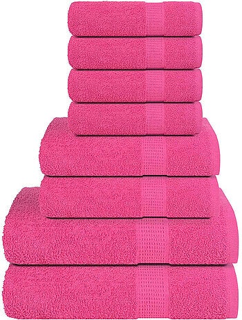 Ensemble de serviettes éponge coton frogn 8 pièces 360 g/m² - vidaxl