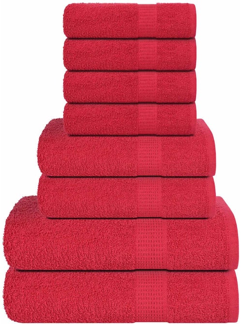 Ensemble de serviettes éponge coton frogn 8 pièces 360 g/m² - vidaxl - Kiabi Ensemble de serviettes éponge coton frogn 8 pièces 360 g/m² - vidaxl - Kiabi