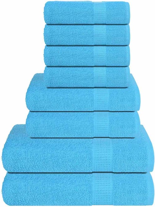Ensemble de serviettes éponge coton frogn 8 pièces 360 g/m² - vidaxl - Kiabi Ensemble de serviettes éponge coton frogn 8 pièces 360 g/m² - vidaxl - Kiabi