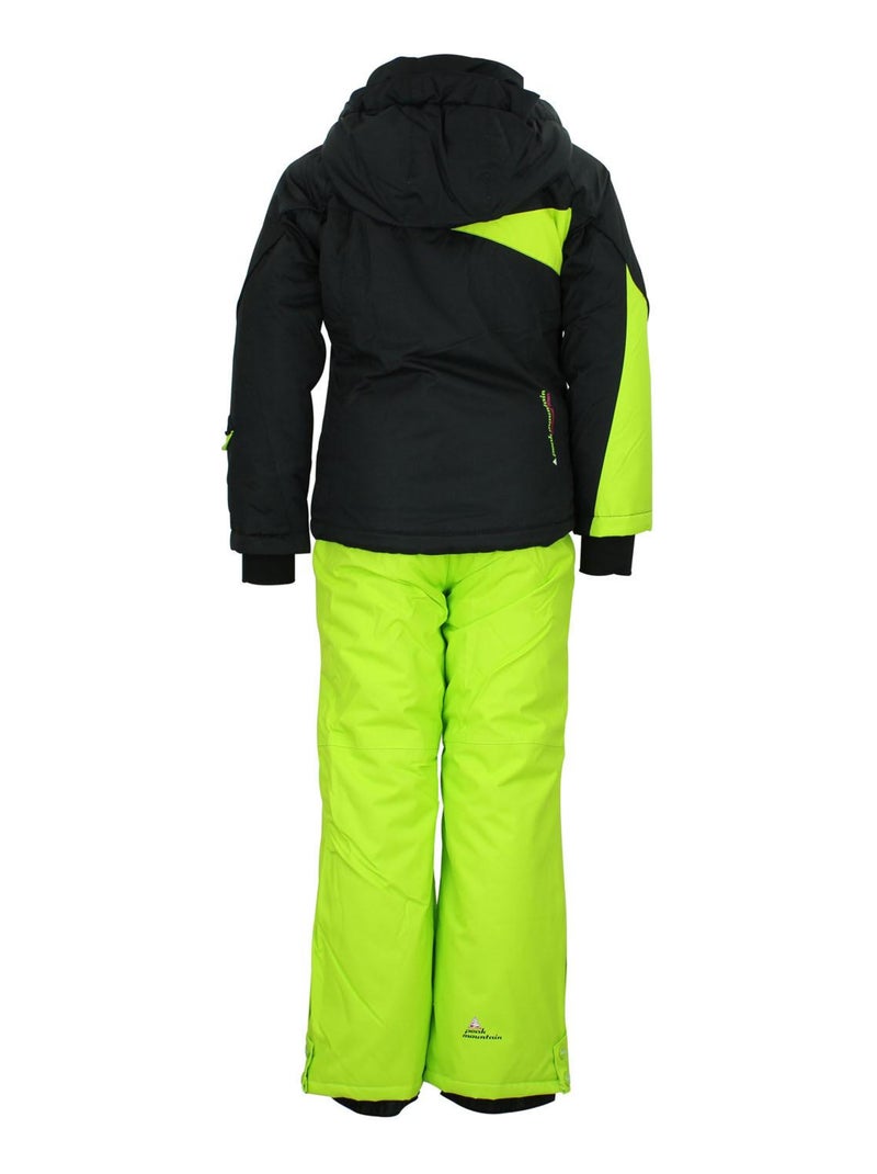 Ensemble de ski fille FAMIC - PEAK MOUNTAIN Noir Vert - Kiabi