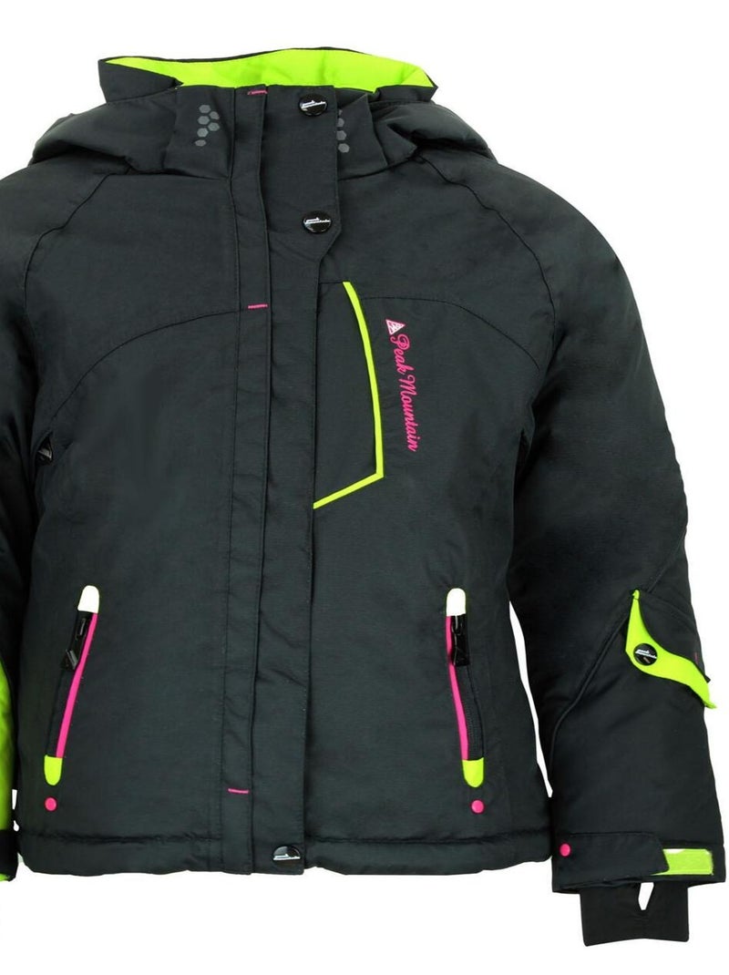 Ensemble de ski fille FAMIC - PEAK MOUNTAIN Noir Vert - Kiabi