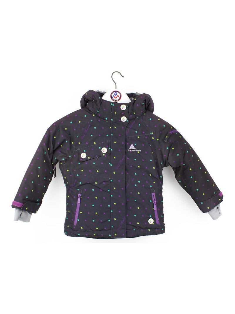 Ensemble de ski fille FAVIM - PEAK MOUNTAIN Noir Violet - Kiabi