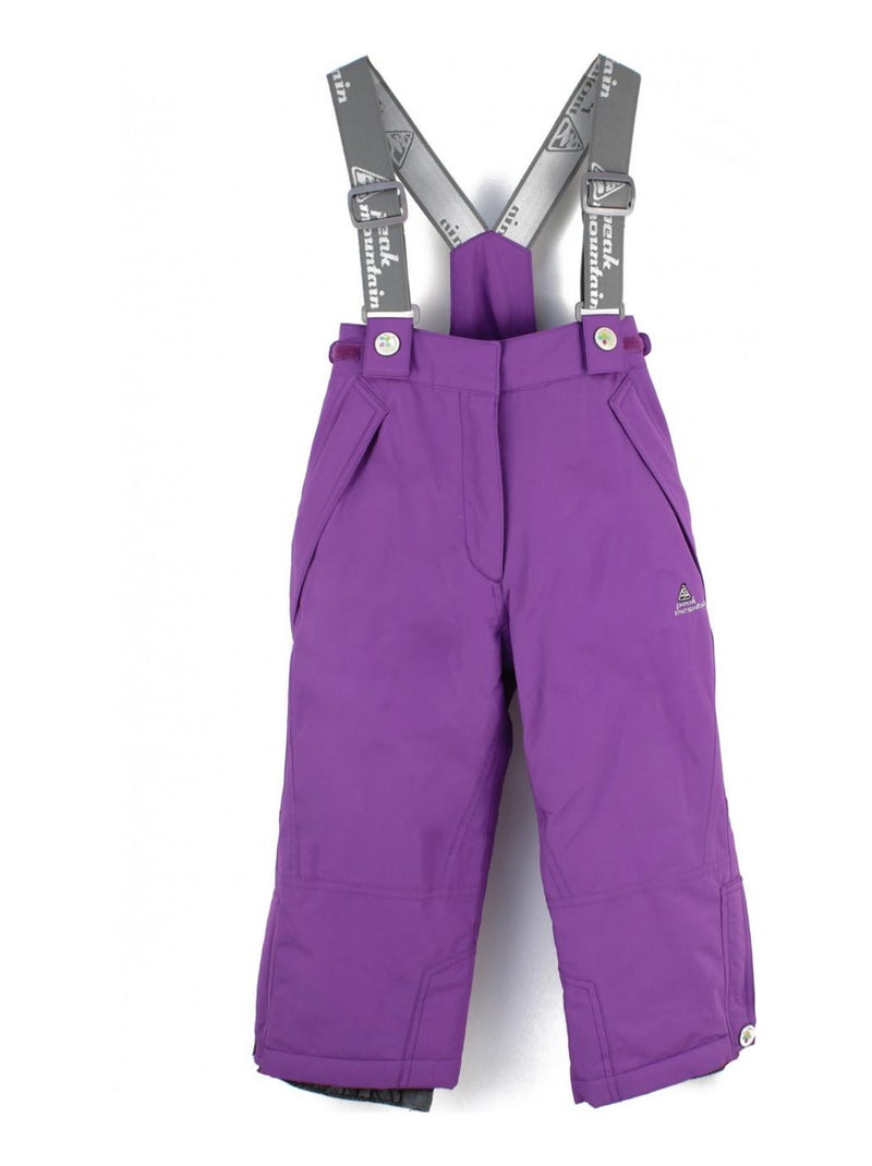 Ensemble de ski fille FAVIM - PEAK MOUNTAIN Noir Violet - Kiabi