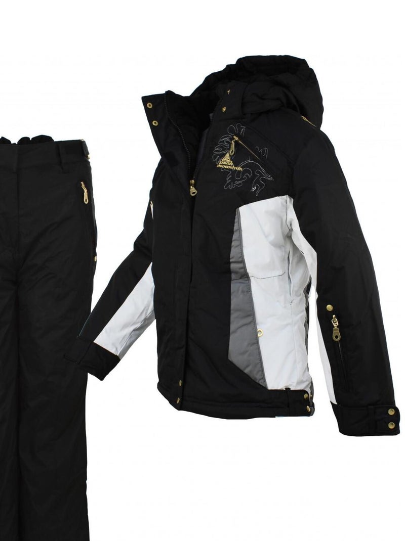 Ensemble de ski fille GAFINITY - PEAK MOUNTAIN Noir Noir - Kiabi