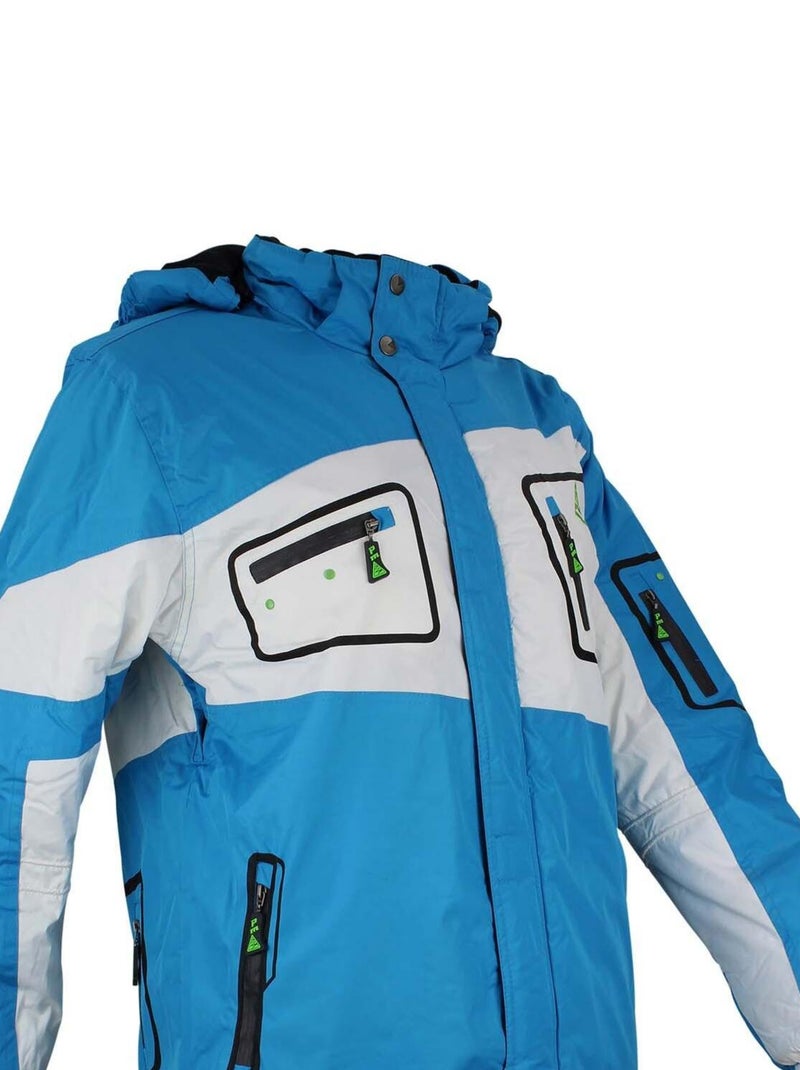 Ensemble de ski garçon ECISOLA - PEAK MOUNTAIN Bleu Gris - Kiabi