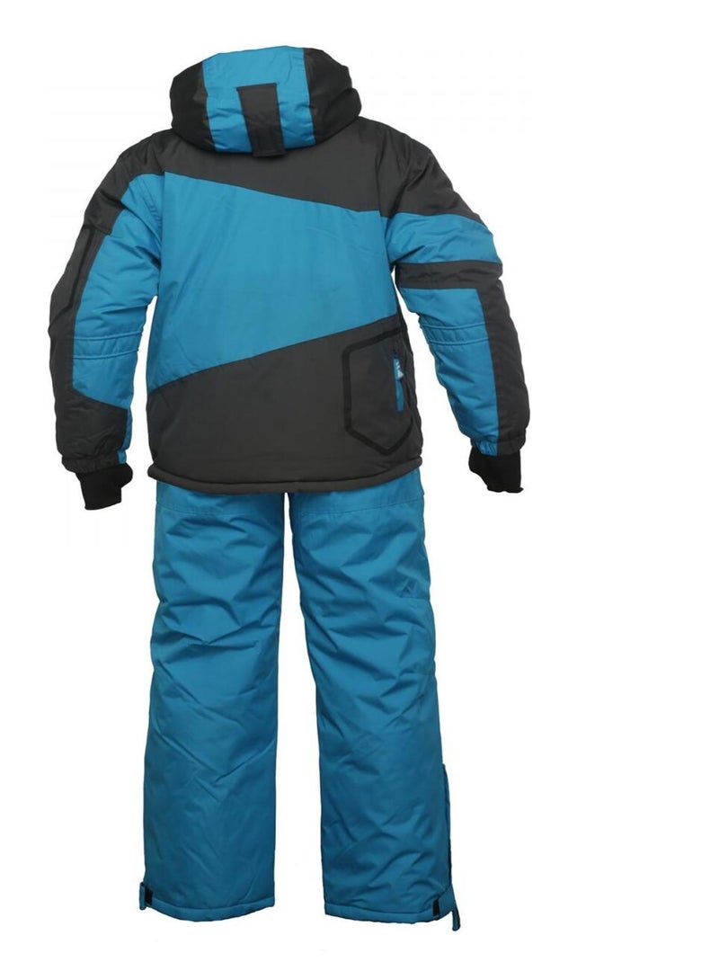 Ensemble de ski garçon ECISOLA - PEAK MOUNTAIN Gris Bleu - Kiabi