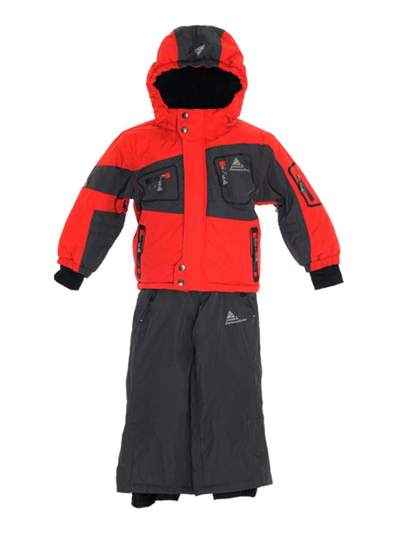 Ensemble de ski garçon ECISOLA - PEAK MOUNTAIN Rouge - Kiabi