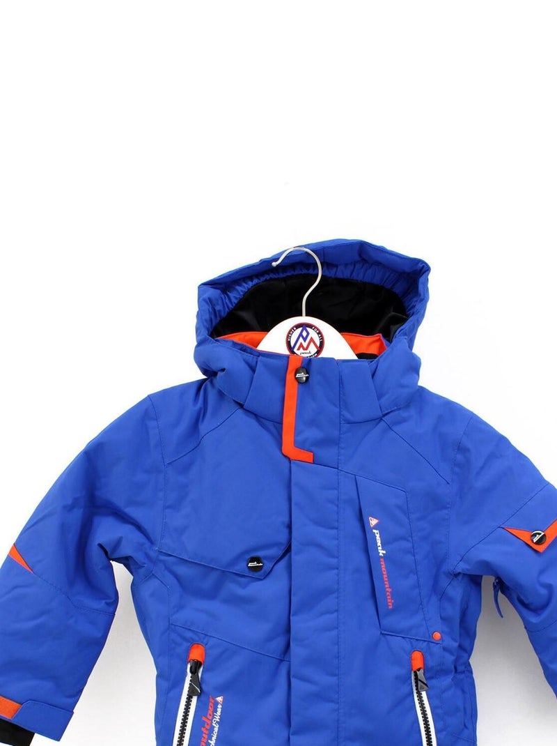 Ensemble de ski garçon ECOSMIC - PEAK MOUNTAIN Bleu Orange - Kiabi