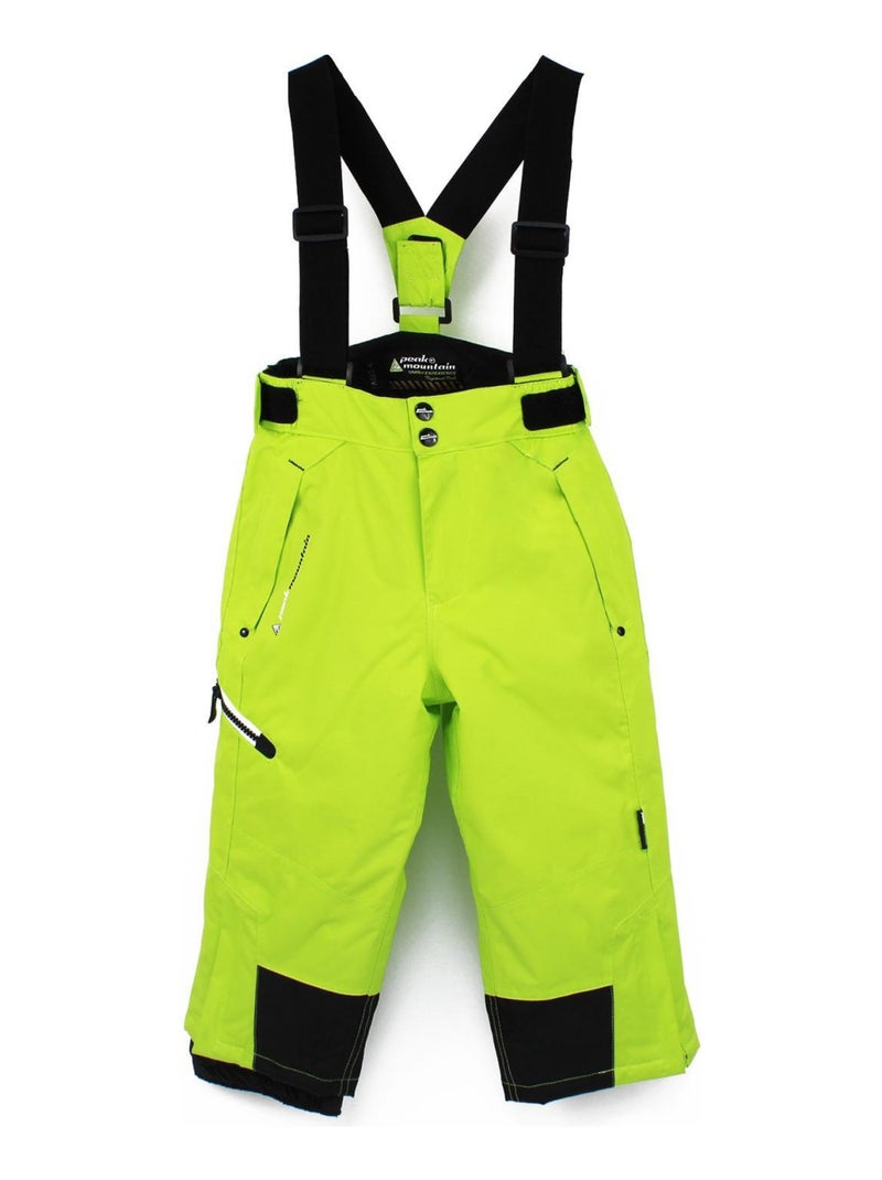 Ensemble de ski garçon ECOSMIC - PEAK MOUNTAIN Noir Vert - Kiabi