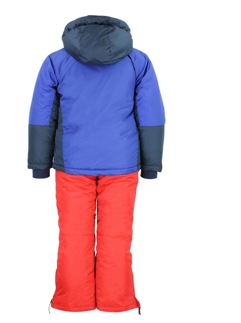 Ensemble de ski garçon EROS - PEAK MOUNTAIN Bleu Rouge - Kiabi