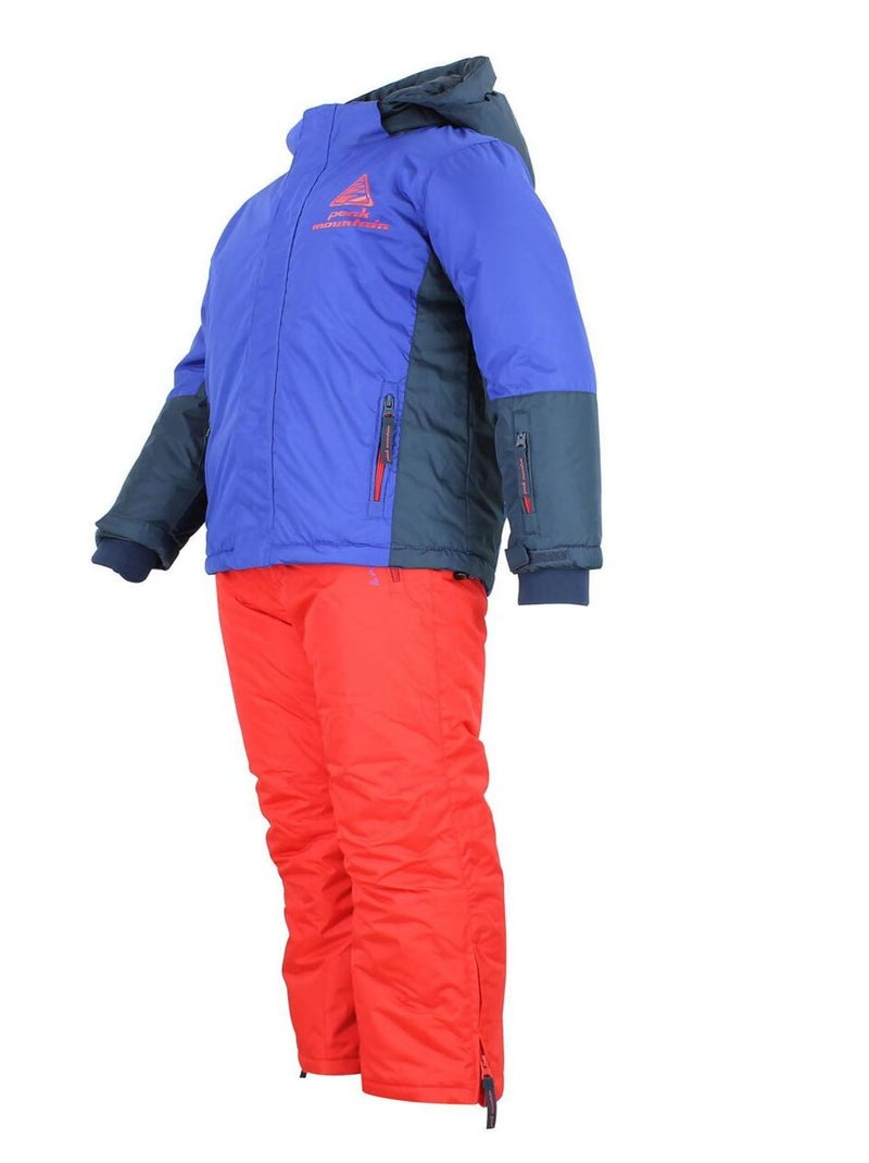 Ensemble de ski garçon EROS - PEAK MOUNTAIN Bleu Rouge - Kiabi