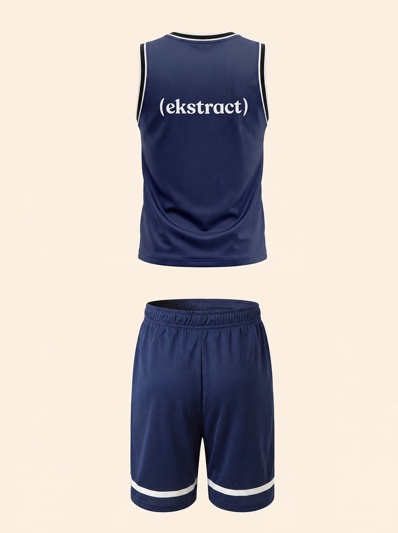 Ensemble de sport débardeur + short - (ekstract) Bleu - Kiabi