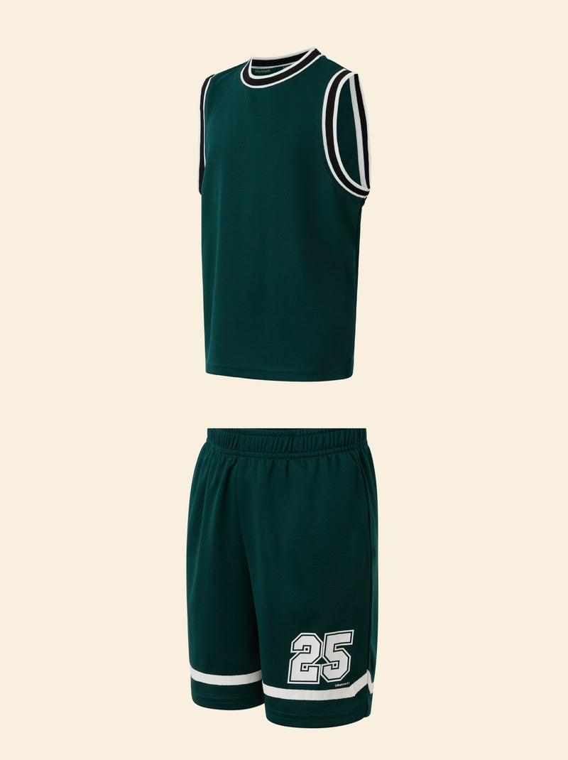 Ensemble de sport débardeur + short - (ekstract) Vert - Kiabi