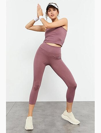 Ensemble de sport femme sans manches avec legging capri tommy