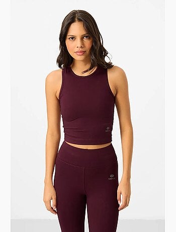 Ensemble de sport femme sans manches avec legging pantacourt tommy