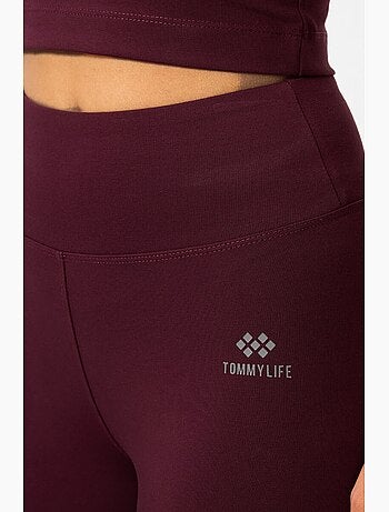 Ensemble de sport femme sans manches avec legging pantacourt tommy