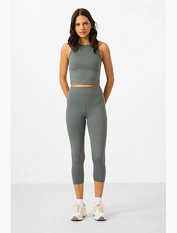 Ensemble de sport femme sans manches avec legging pantacourt tommy