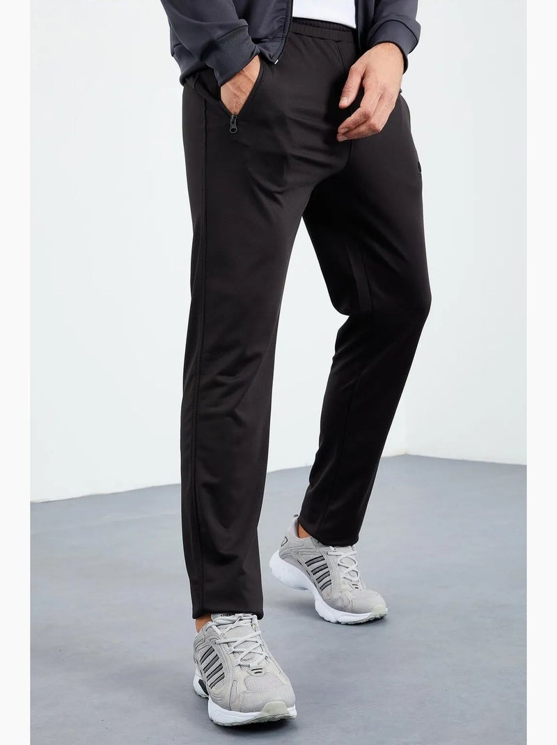 Ensemble de sport homme en maille scuba à col zippé tommy Gris Noir - Kiabi