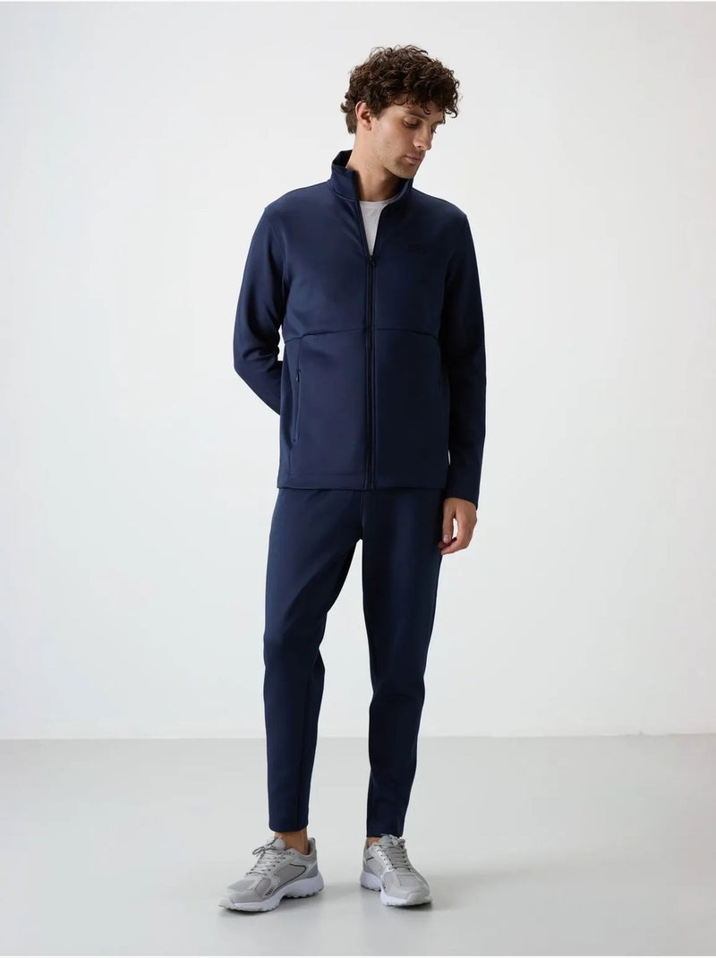 Ensemble de sport homme en scuba, col zippé tommy Bleu marine - Kiabi