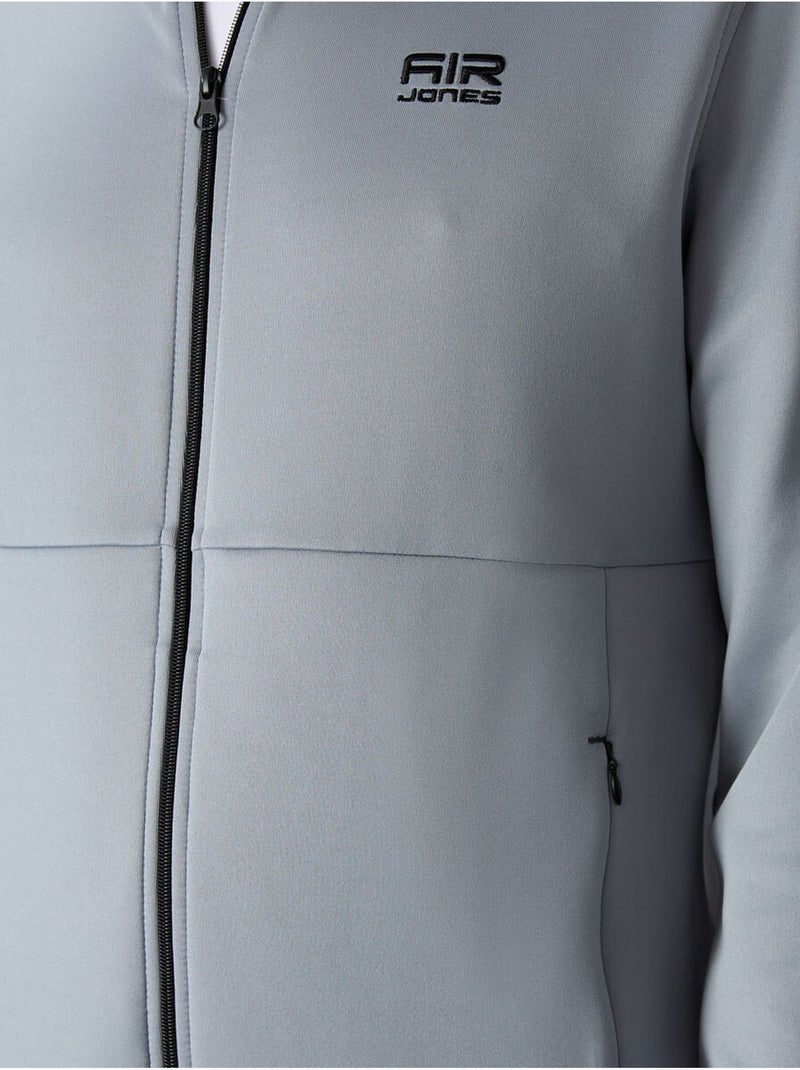 Ensemble de sport homme en scuba, col zippé tommy Gris clair - Kiabi