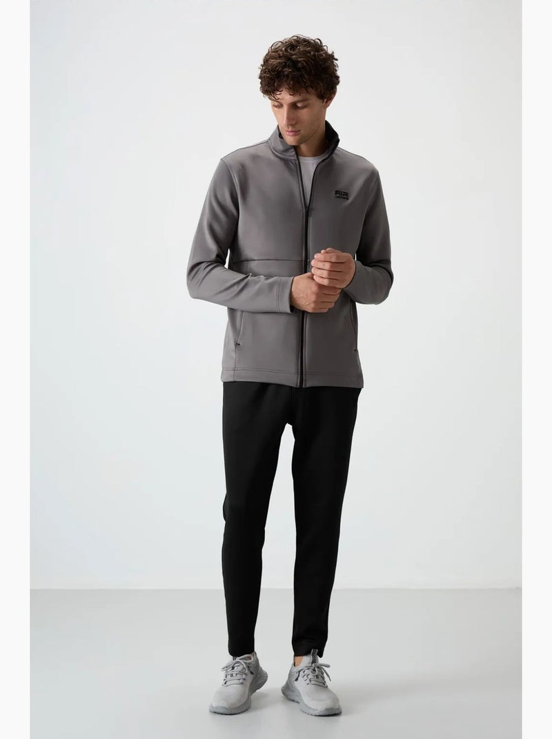 Ensemble de sport homme en scuba, col zippé tommy Gris foncé - Kiabi