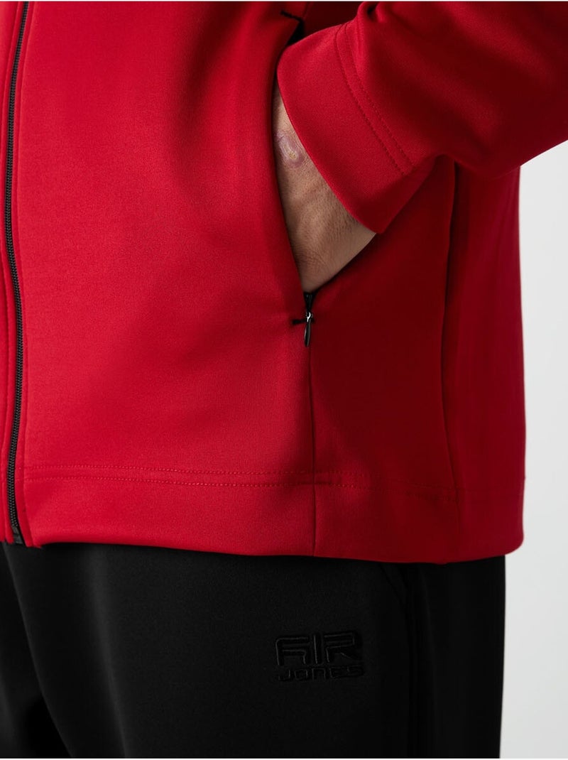 Ensemble de sport homme en scuba, col zippé tommy Rouge - Kiabi