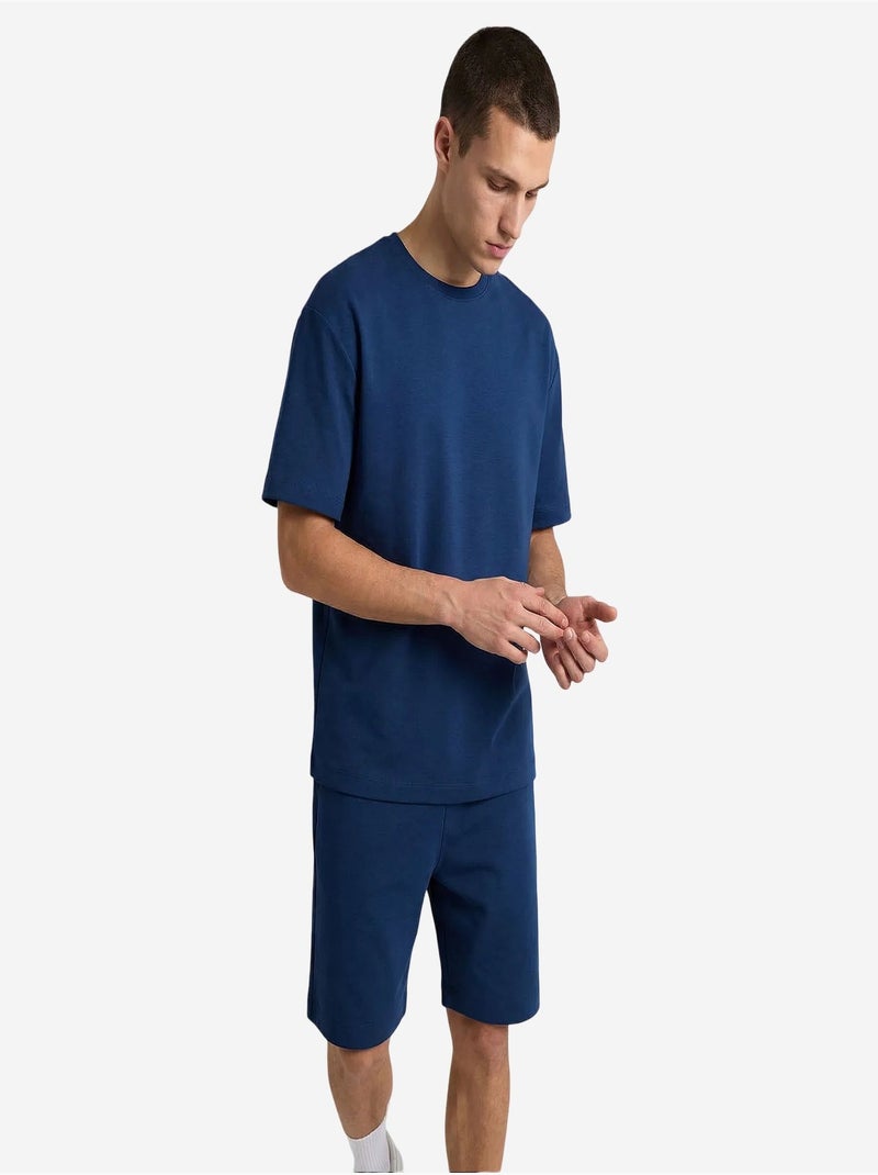 Ensemble de sport homme oversize court tommy Bleu - Kiabi