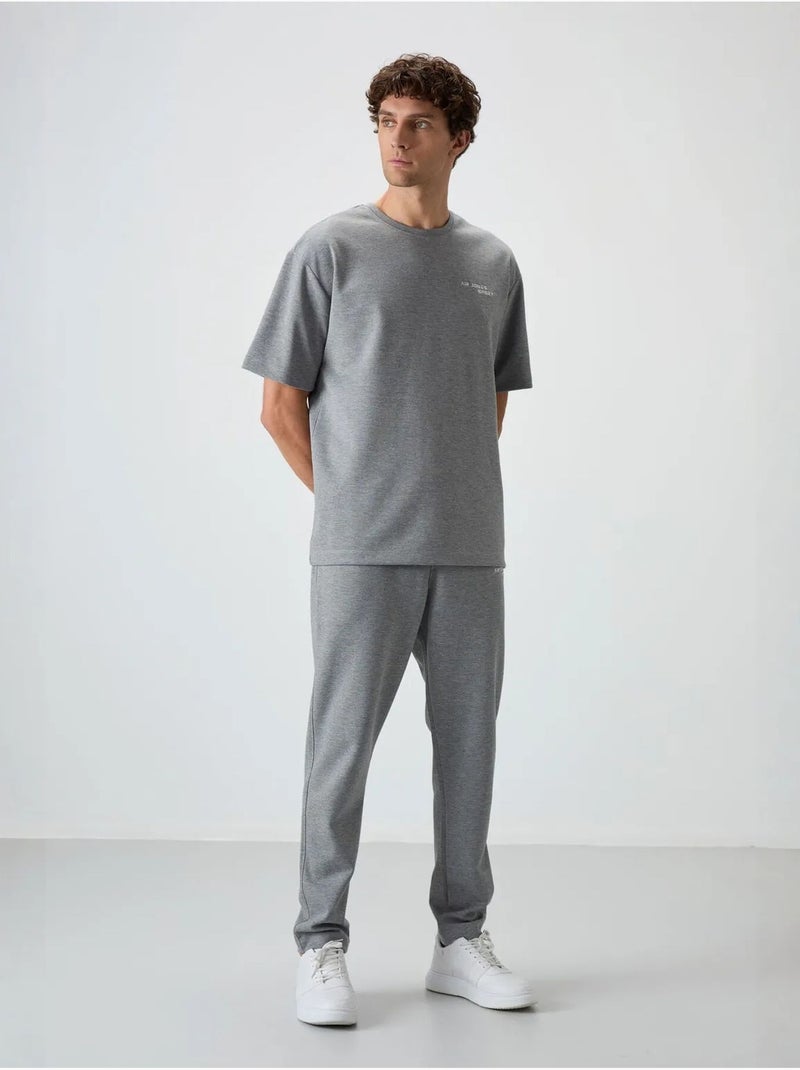 Ensemble de sport homme oversize en coton mélangé tommy Gris - Kiabi
