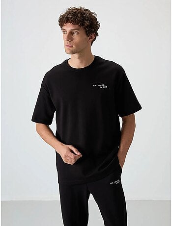 Ensemble de sport homme oversize en coton mélangé tommy