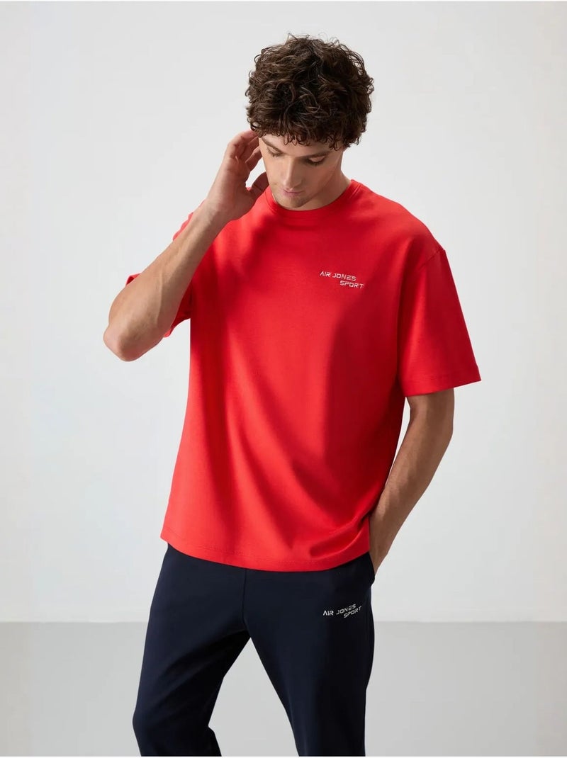 Ensemble de sport homme oversize en coton mélangé tommy Rouge - Kiabi