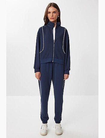 Ensemble de survêtement à manches longues et col zippé pour femme istanbul