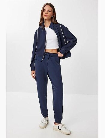 Ensemble de survêtement à manches longues et col zippé pour femme istanbul