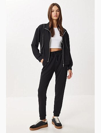 Ensemble de survêtement à manches longues et col zippé pour femme istanbul