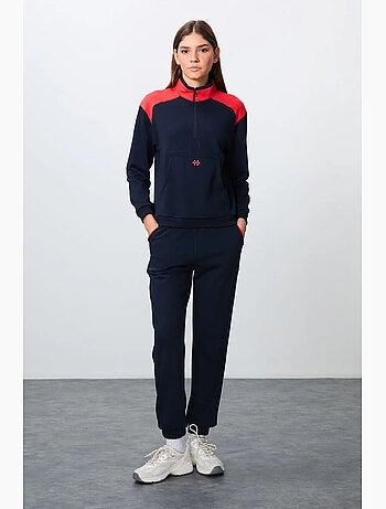 Ensemble de survêtement en molleton color block tommy